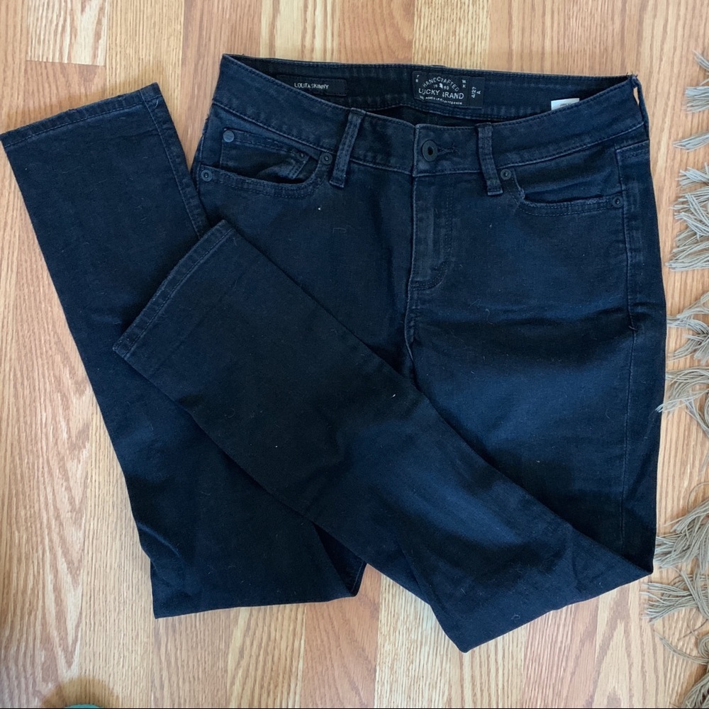 Lucky Brand Black Ripped Jeans Size 4/27